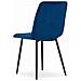 Sedia VALORA JEWA - Design ergonomico in velluto blu navy x 2 - Foto miniatura 5