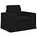 Divano 2 pcs Nero 182 x 80 x 82 cm Tessuto - Foto miniatura 4