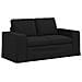 Divano 2 pcs Nero 182 x 80 x 82 cm Tessuto - Foto miniatura 5