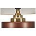 Lampada Da Tavolo Rosenthal -b- In Vetro Marrone Con Paralume Beige Ø 36,5 Cm - Foto miniatura 3