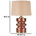 Lampada Da Tavolo Rosenthal -b- In Vetro Marrone Con Paralume Beige Ø 36,5 Cm - Foto miniatura 6