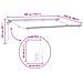 Struttura della tenda elettrica retrattile Bianco 3 x 2,5 m - Foto miniatura 8