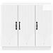 Credenza Bianco Lucido 89 x 34,5 x 77 cm Legno ingegnerizzato - Foto miniatura 4