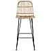 Sgabello da bar 2 pcs Naturale 44 x 55 x 109 cm - Foto miniatura 4