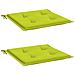 Cuscini per Sedia 2 pz Verde Brillante 50x50x4cm Tessuto Oxford - Foto miniatura 3