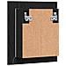 Mobiletto con specchio a LED per bagno Rovere Nero 40x12x45 cm in Legno Multistrato - Foto miniatura 9