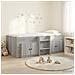Struttura Letto Loft con Mobile con porta 3 pz Sonoma grigio - Foto miniatura 2