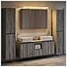 Set di mobili per il bagno 6 pcs Sonoma grigio - Foto miniatura 4