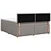 Letto box spring con materasso Tortora 140 x 200 cm Tessuto - Foto miniatura 9