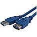 Cavo di prolunga USB 3.0 SuperSpeed da 1 m A ad A blu - M / F - Foto miniatura 1