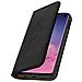 Custodia Galaxy S10 Pelle Portafoglio Funzione Stand - Nero - Foto miniatura 2