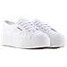 2790 Cotw Linea Up And Down Platform Bianco Sneakers Scarpe Tela Bianco 35 - Foto miniatura 11