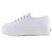 2790 Cotw Linea Up And Down Platform Bianco Sneakers Scarpe Tela Bianco 35 - Foto miniatura 12