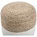 Pouf Bianco 46x48cm Dalama - Foto miniatura 5