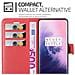 Custodia Compatibile Con Oneplus 7 Pro In Rosso Carminio - Coperchio Protettiva Con Chiusura Magnetica, Funzione Stand E Tasca Per Le Carte - Foto miniatura 4
