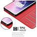 Custodia Compatibile Con Oneplus 7 Pro In Rosso Carminio - Coperchio Protettiva Con Chiusura Magnetica, Funzione Stand E Tasca Per Le Carte - Foto miniatura 5