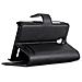 Custodia Compatibile Con Alcatel Onetouch S3 In Nero Carbone - Coperchio Protettiva Con Chiusura Magnetica, Funzione Stand E Tasca Per Le Carte - Foto miniatura 4