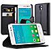 Custodia Compatibile Con Alcatel Onetouch S3 In Nero Carbone - Coperchio Protettiva Con Chiusura Magnetica, Funzione Stand E Tasca Per Le Carte - Foto miniatura 9