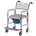 Sedia A Rotelle Comoda Impermeabile Con Wc Vaso Rimovibile Per Anziani / disabili - Foto miniatura 1