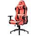 Gaming Chair PLAYCOM PM20 - PVC, Doppio Cuscino, Schienale Reclinabile, Rosso Nero - Foto miniatura 1