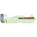 Apribuste Tagliacarte Acciaio / legno 21,5 Cm E-29694 Ia - Foto miniatura 1