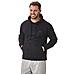 Mens Rigenerata Filati Eco Friendly Anti Pil Flessibile Molle Comodo Zip Fleece-up Maglia Con Cappuccio Felpa Con Cappuccio Nera 3x-large - Foto miniatura 1