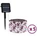 Luci Solari Fatate 5 pz 5x200 LED Bianco Caldo Interni Esterni - Foto miniatura 1