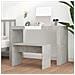 Sgabello Toeletta Grigio Cemento 70x35x45 Cm Legno Multistrato - Foto miniatura 3