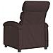 Poltrona Massaggiante Reclinabile Marrone Scuro In Tessuto - Foto miniatura 5