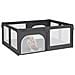 Box Per Bambini Con 2 Porte Grigio Scuro Tessuto Oxford - Foto miniatura 3
