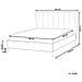 Letto Velluto Miribel 140 X 200 Cm Tortora - Foto miniatura 6