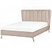 Letto Velluto Miribel 140 X 200 Cm Tortora - Foto miniatura 7
