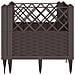 Fioriera Da Giardino Con Picchetti Marrone 43,5x43,5x43,5 Cm Pp - Foto miniatura 3