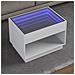 Tavolino Da Salotto Con Led Infinity Bianco 70x50x50 Cm - Foto miniatura 1