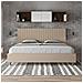 Letto Contenitore Imbottito 200x200  Similpelle Tortora Sunny - Foto miniatura 4