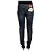 Jeans Slim Fit In Denim A Vita Bassa In Cotone Lavato Blu - W26 - Foto miniatura 3