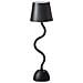 Lampada Da Tavolo Senza Fili A Led Vouga Con Dimmer Metallo Nero - Foto miniatura 2