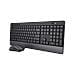 Trezo tastiera Mouse incluso Universale RF Wireless QWERTY Inglese UK Nero - Foto miniatura 1