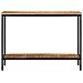Tavolo Consolle 100x35x70 Cm In Legno Massello Di Mango Grezzo - Foto miniatura 1