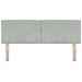 Testiera  con Bottoni Crystal e Rivestimento in Velluto Grigio Chiaro 140 cm - Foto miniatura 2