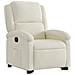 Poltrona Alzapersona Reclinabile Crema in Velluto - Foto miniatura 3