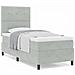 Letto a molle con materasso Grigio chiaro 80 x 200 cm Velluto - Foto miniatura 4