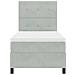 Letto a molle con materasso Grigio chiaro 80 x 200 cm Velluto - Foto miniatura 8