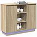 Credenza Rovere Sonoma 90 x 32 x 75 cm Legno multistrato - Foto miniatura 3
