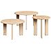 Tavolino da salotto 3 pcs Naturale 47.5 x 47.5 x 27 cm - Foto miniatura 1