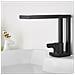 Rubinetto per lavabo da bagno, Blackswan, tipo M156, modello nero opaco, misura 18 cm - Foto miniatura 3