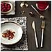 Sushi Anniversary Gold&White - Set 24 Posate in Acciaio Inox oro con Guancette nere | Servizio Completo per 6 Persone (Forchetta, Coltello, Cucchiaio e Cucchiaino) - Foto miniatura 3