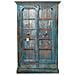 Armadio In Legno Artigianale Blu 91x38x188h - Foto miniatura 2