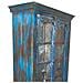 Armadio In Legno Artigianale Blu 91x38x188h - Foto miniatura 5