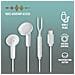Auricolari Cross Glide White - Tipo pulsante, Microfono, Controllo volume, USB-C - Foto miniatura 1